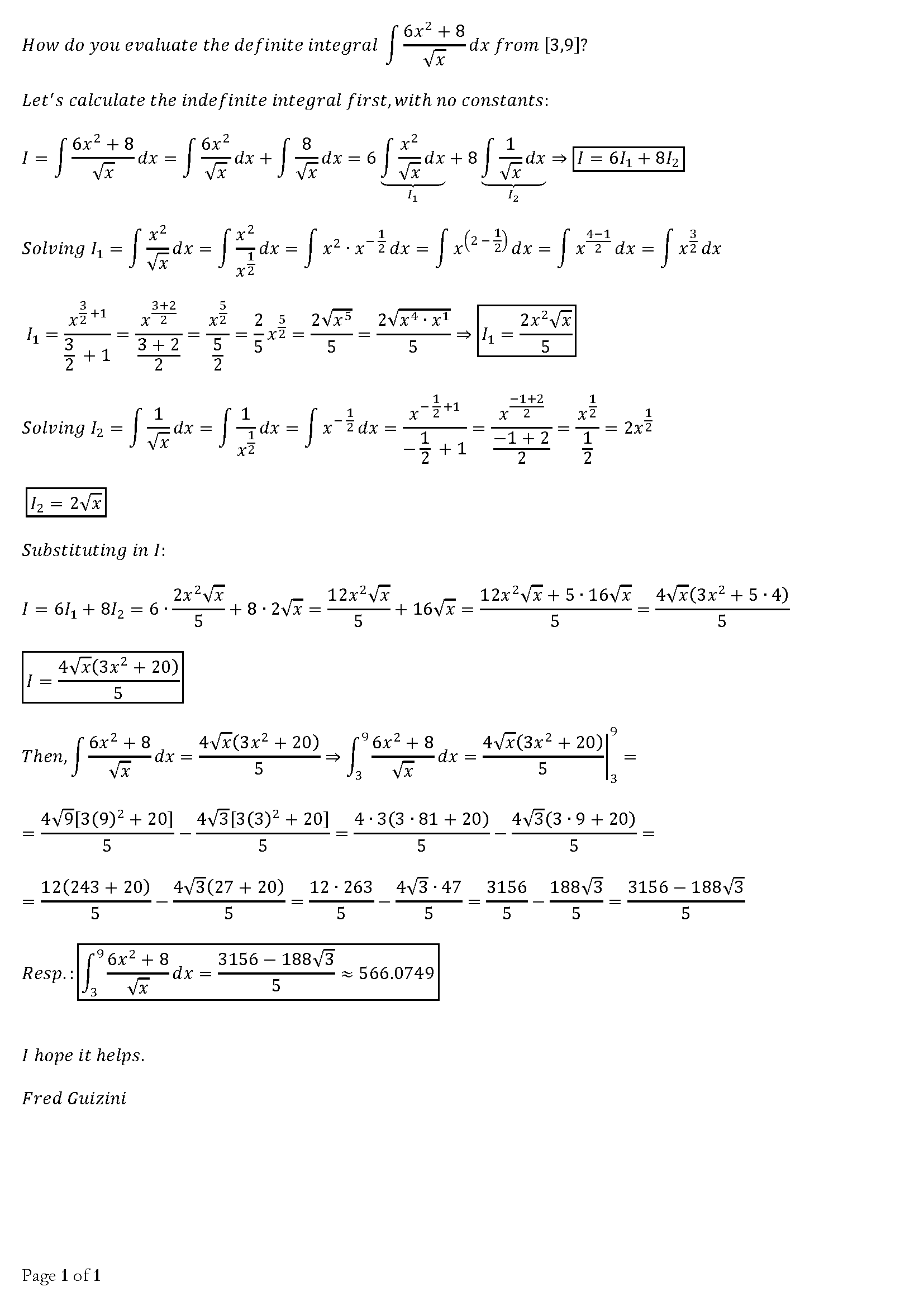 how-do-you-evaluate-the-definite-integral-int-6x-2-8-sqrt-x-dx